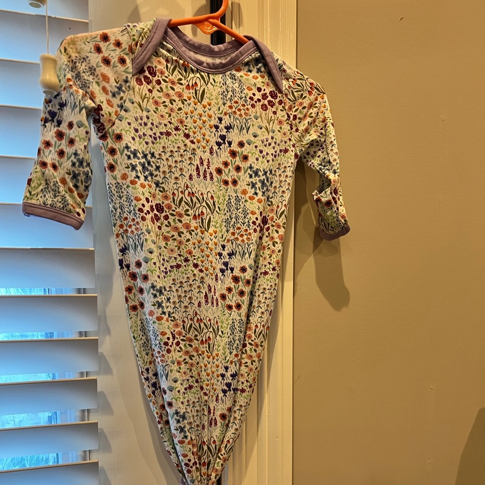 Little sleepies floral gown